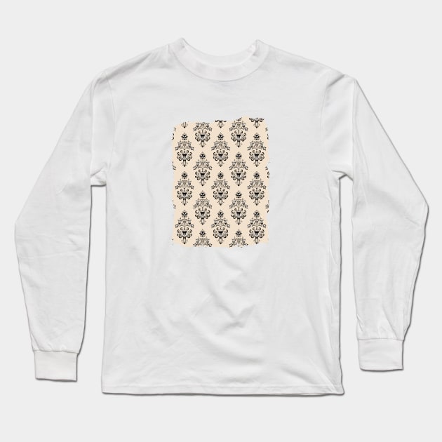 Haunted Mansion Wallpaper Hazelnut #Pastel Long Sleeve T-Shirt by FandomTrading